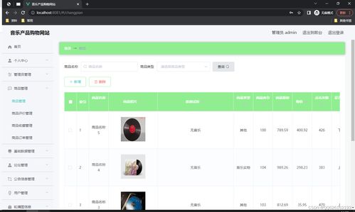 基于SSM框架与Vue.js的音乐产品购物网站设计与实现